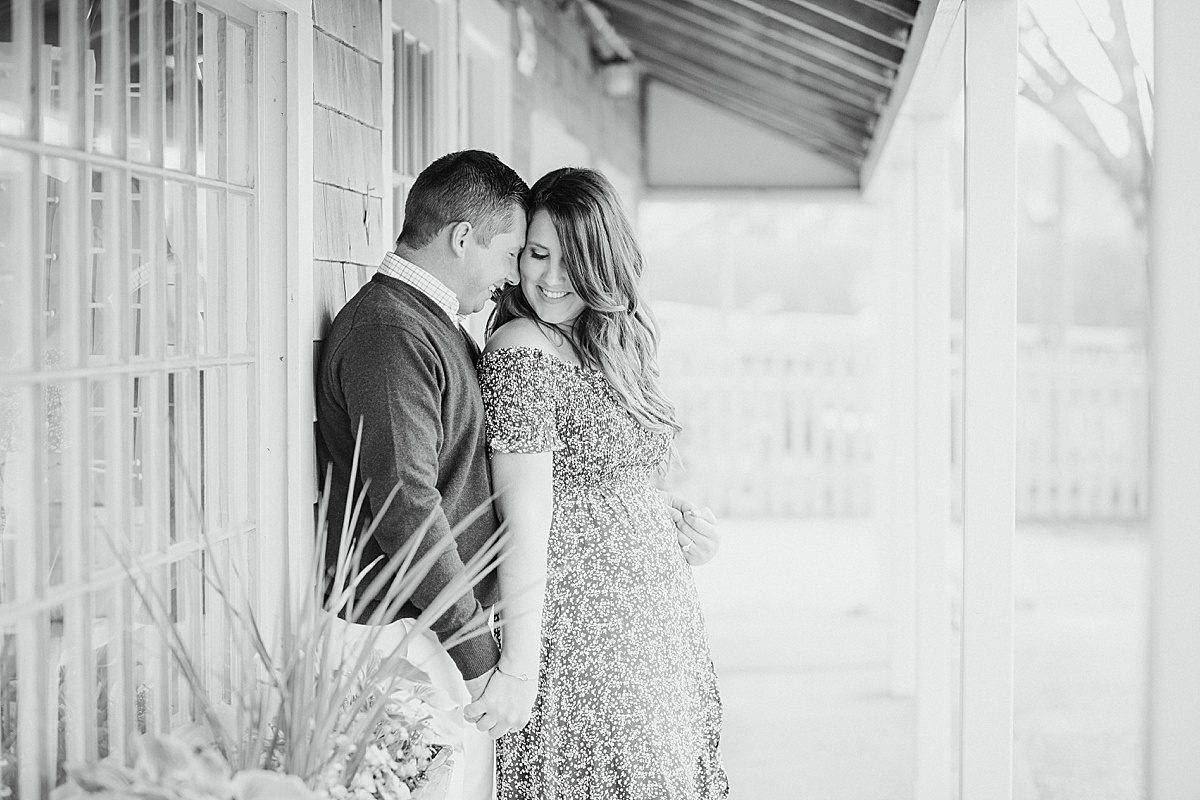 A spring Engagement Session at the Sconset Market by Rebecca Love Photography