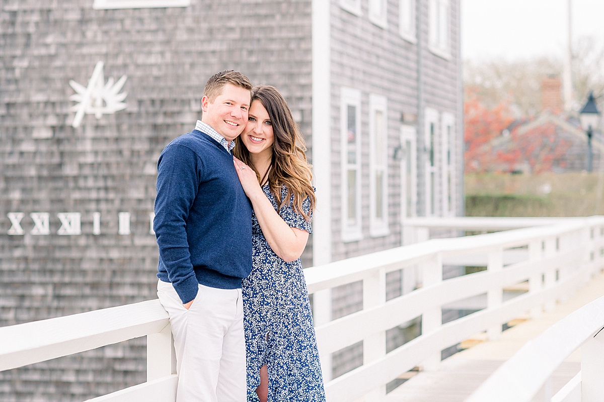 A spring Engagement Session at the Sconset Bridge by Rebecca Love Photography