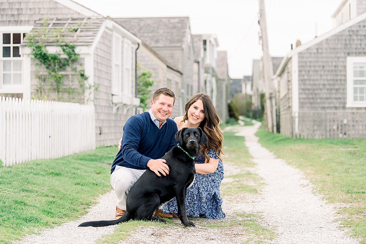 A spring Engagement Session in Sconset by Rebecca Love Photography