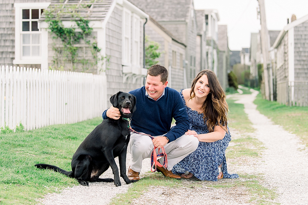 A spring Engagement Session in Sconset by Rebecca Love Photography