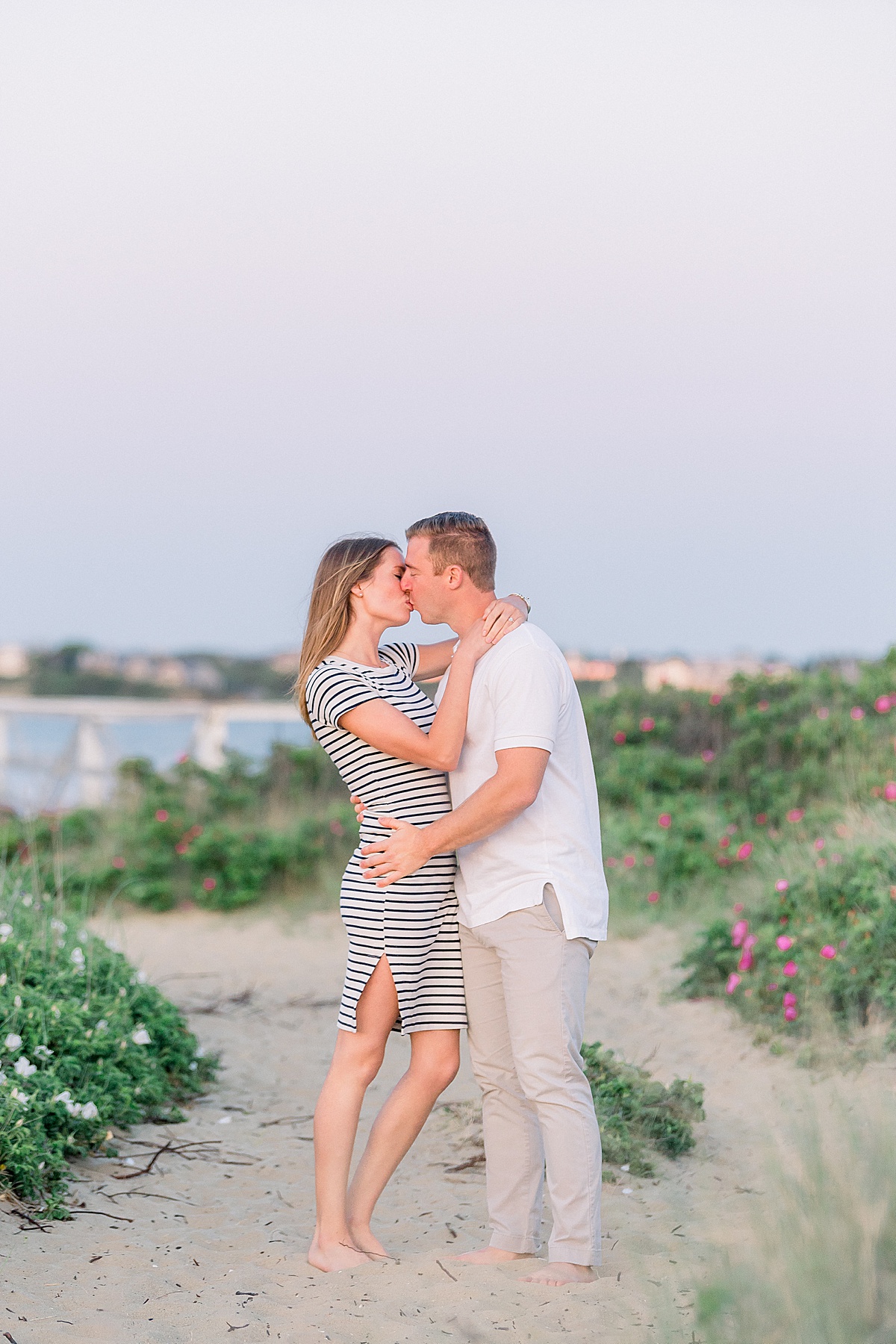 Nantucket Engagement Photos at Brant Point Lighthouse with Brian & Emily