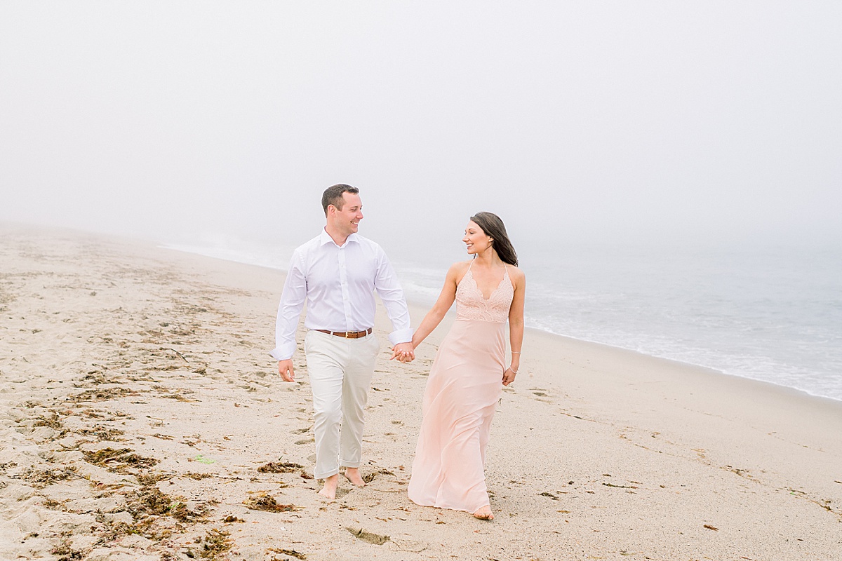 Nantucket Engagement Photos on Sconset Beach with Tyler and Kaitlyn