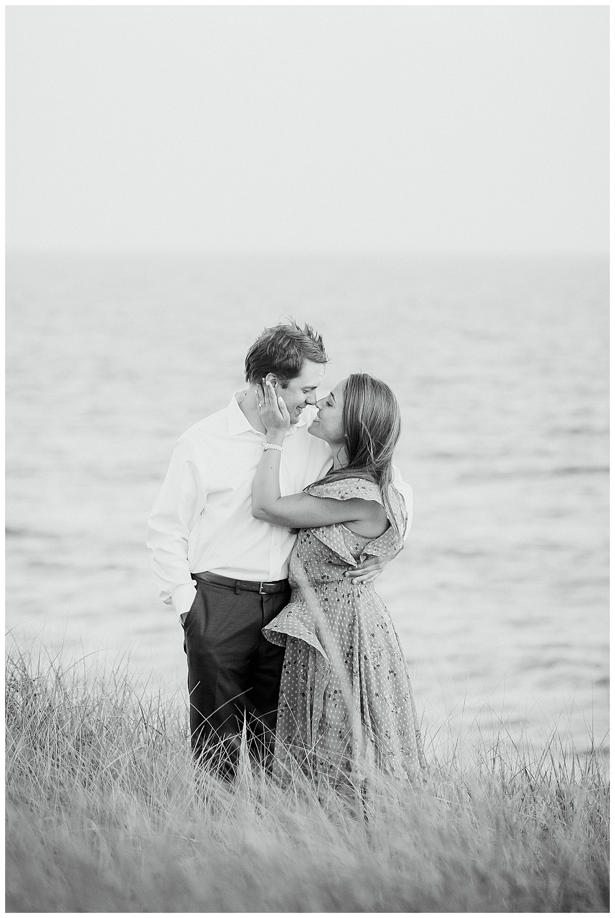 Haley and Kevin's Nantucket Engagement at Ladies Beach