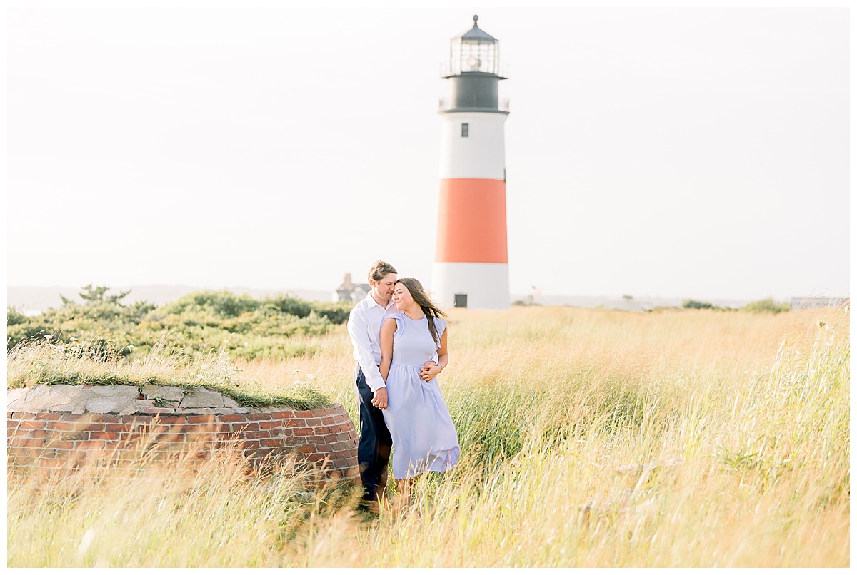 Haley and Kevin's Nantucket Engagement at Sankaty Lighthouse