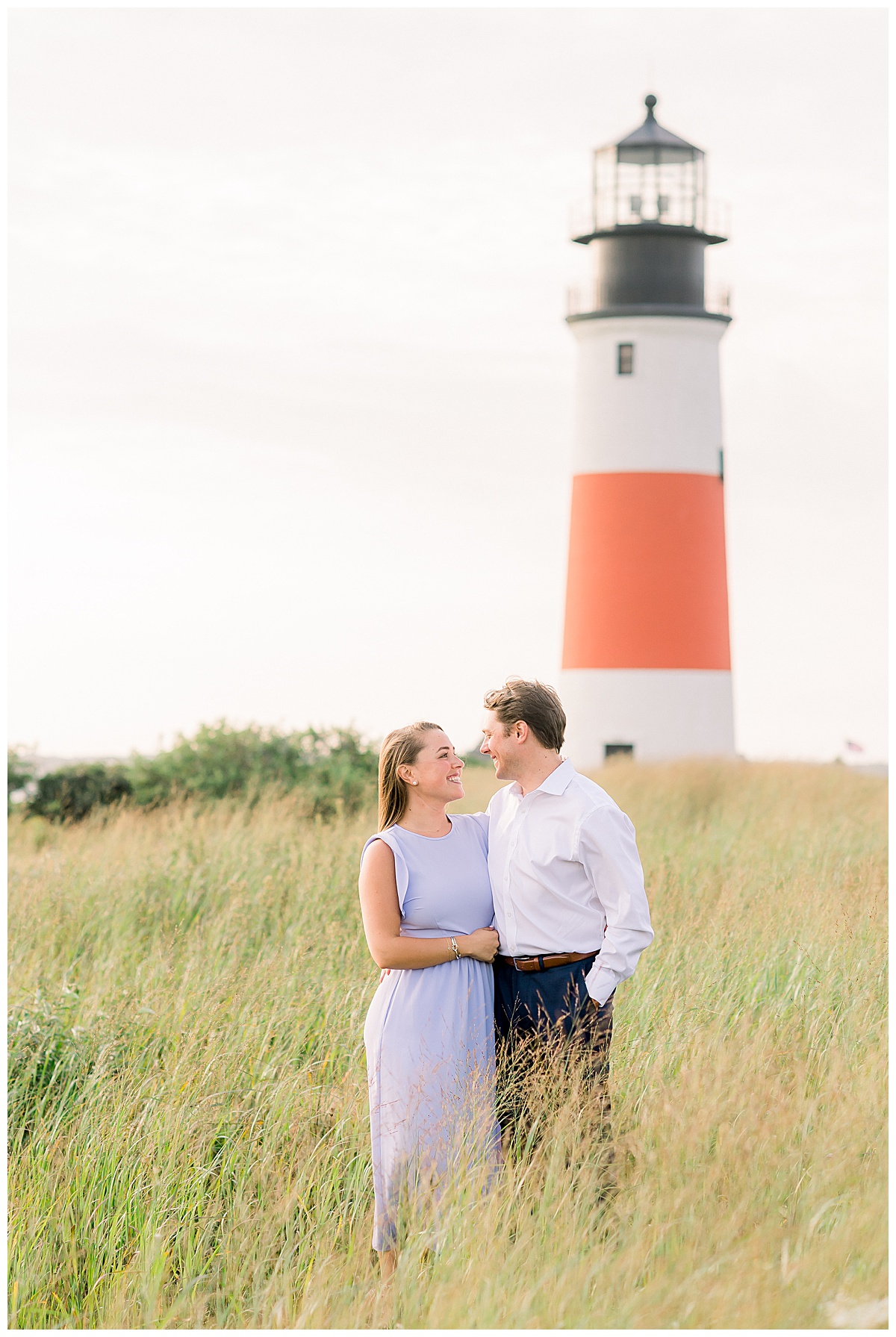 Haley and Kevin's Nantucket Engagement at Sankaty Lighthouse