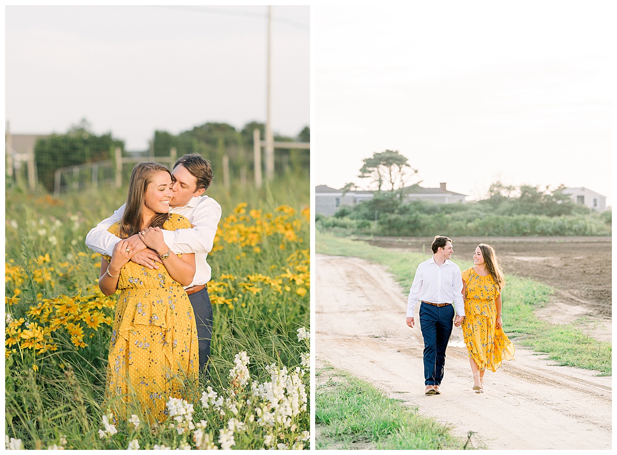 Haley and Kevin's Nantucket Engagement at Ladies Beach