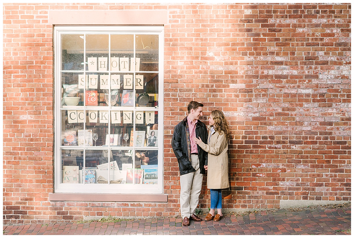 Caroline and Adam's Nantucket Bookstore Engagement
