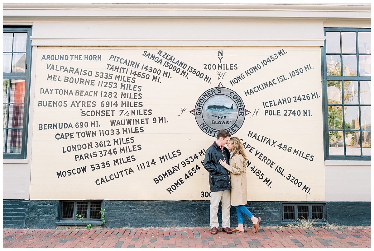 Caroline and Adam's Nantucket Downtown Engagement