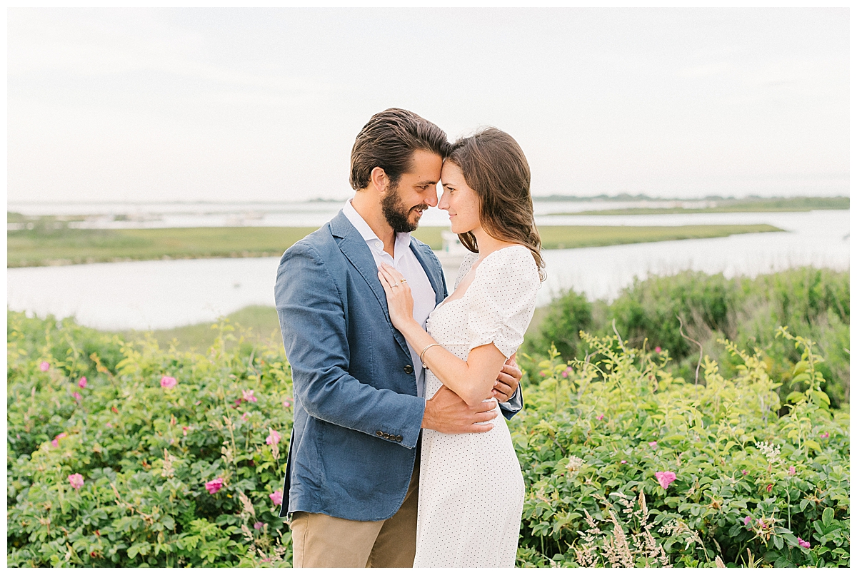 Jane and Richard's Nantucket Engagement Session on the dock