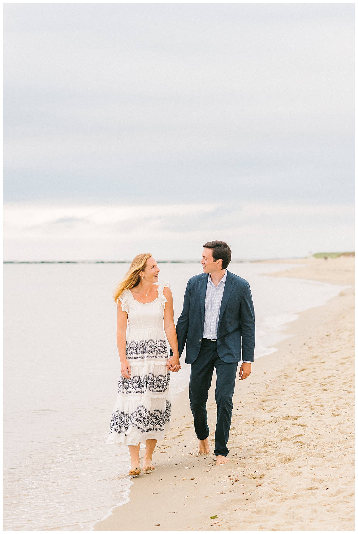 Eliza and Jack's Romantic Nantucket Beach Engagement