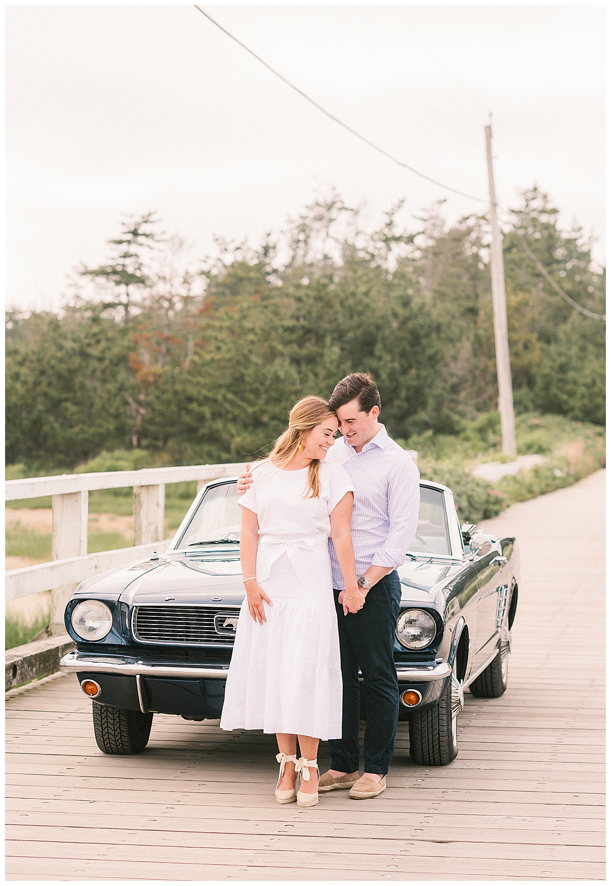 Rose and Ollie's Nantucket Engagement photos in Madaket
