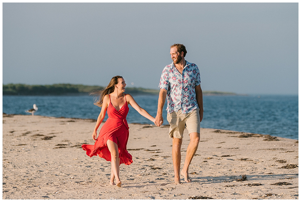 Randi and Sam's Romantic Nantucket Engagement at Tuckernuck Island
