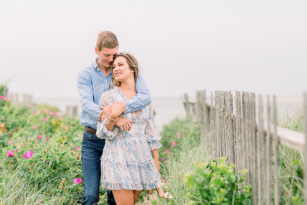 MacKenzie and Hunter's Nantucket Engagement Photos at Brant Point Lighthouse