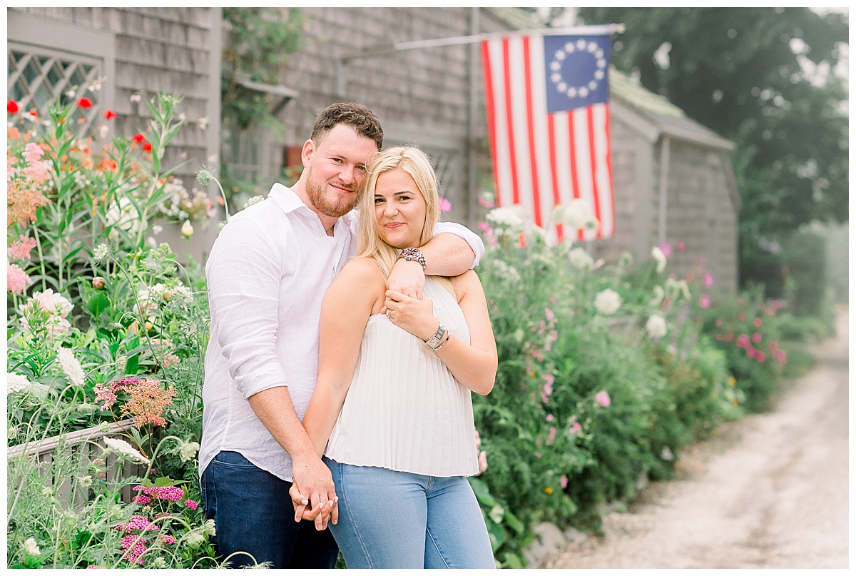 Madison and Patrick's Foggy Nantucket Engagement